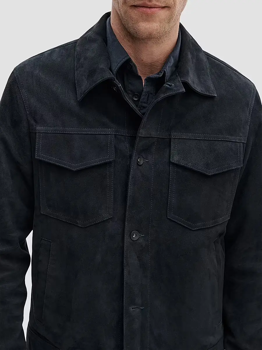 rag & bone Men's Suede Trucker Jacket | Thumbnail 5 rag & bone Men's Suede Trucker Jacket | Thumbnail 5