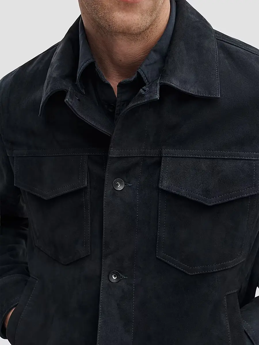 rag & bone Men's Suede Trucker Jacket | Thumbnail 6 rag & bone Men's Suede Trucker Jacket | Thumbnail 6