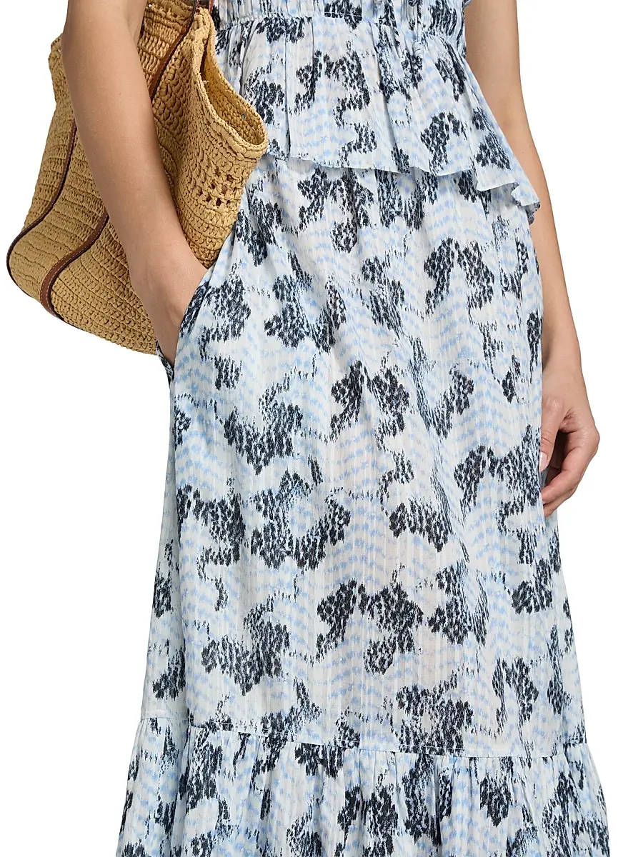 Ulla Johnson Women's Olina Printed Cotton A-Line Maxi Skirt | Thumbnail 6 Ulla Johnson Women's Olina Printed Cotton A-Line Maxi Skirt | Thumbnail 6