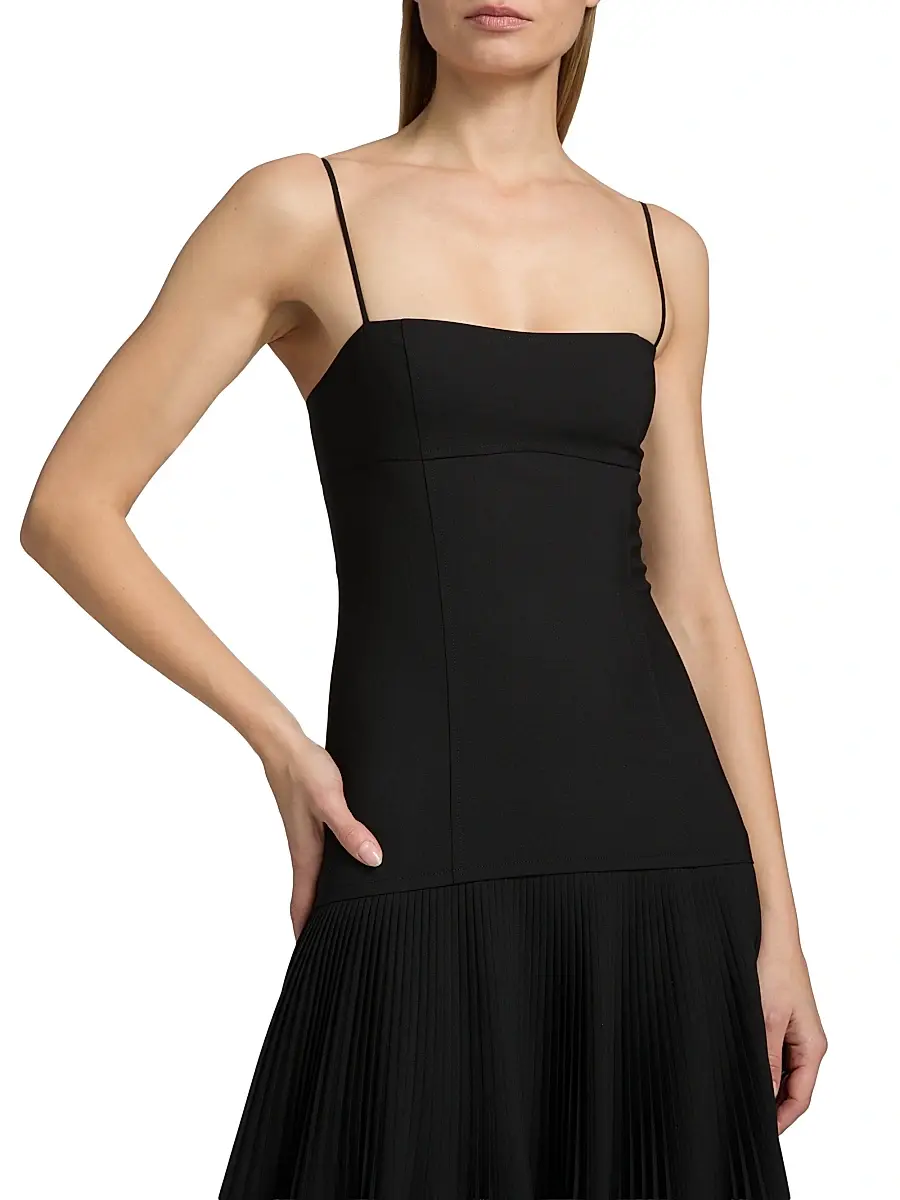 Ulla Johnson Women's Matilda Pleated Wool-Blend Midi-Dress | Thumbnail 6 Ulla Johnson Women's Matilda Pleated Wool-Blend Midi-Dress | Thumbnail 6