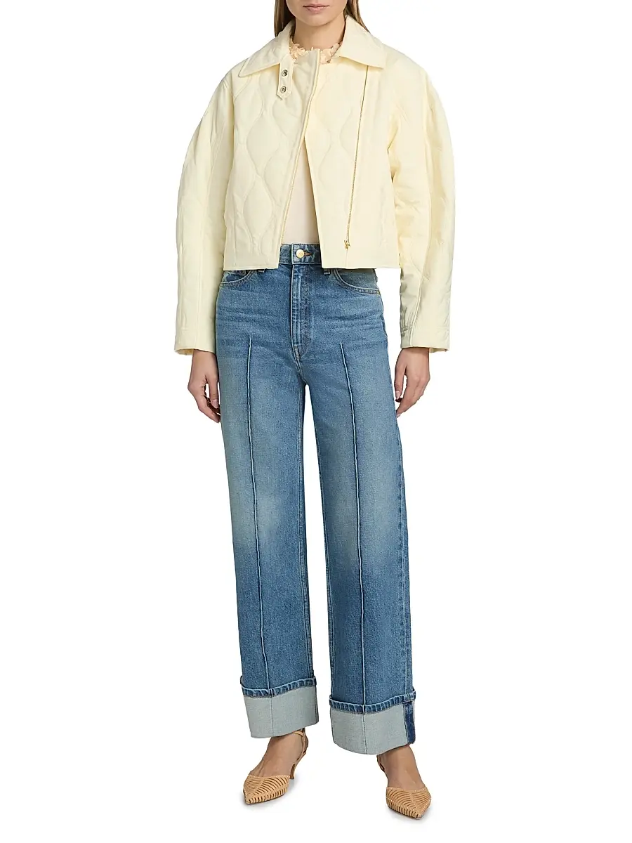 Ulla Johnson Women's Leonie Quilted Suede Jacket | Thumbnail 2 Ulla Johnson Women's Leonie Quilted Suede Jacket | Thumbnail 2