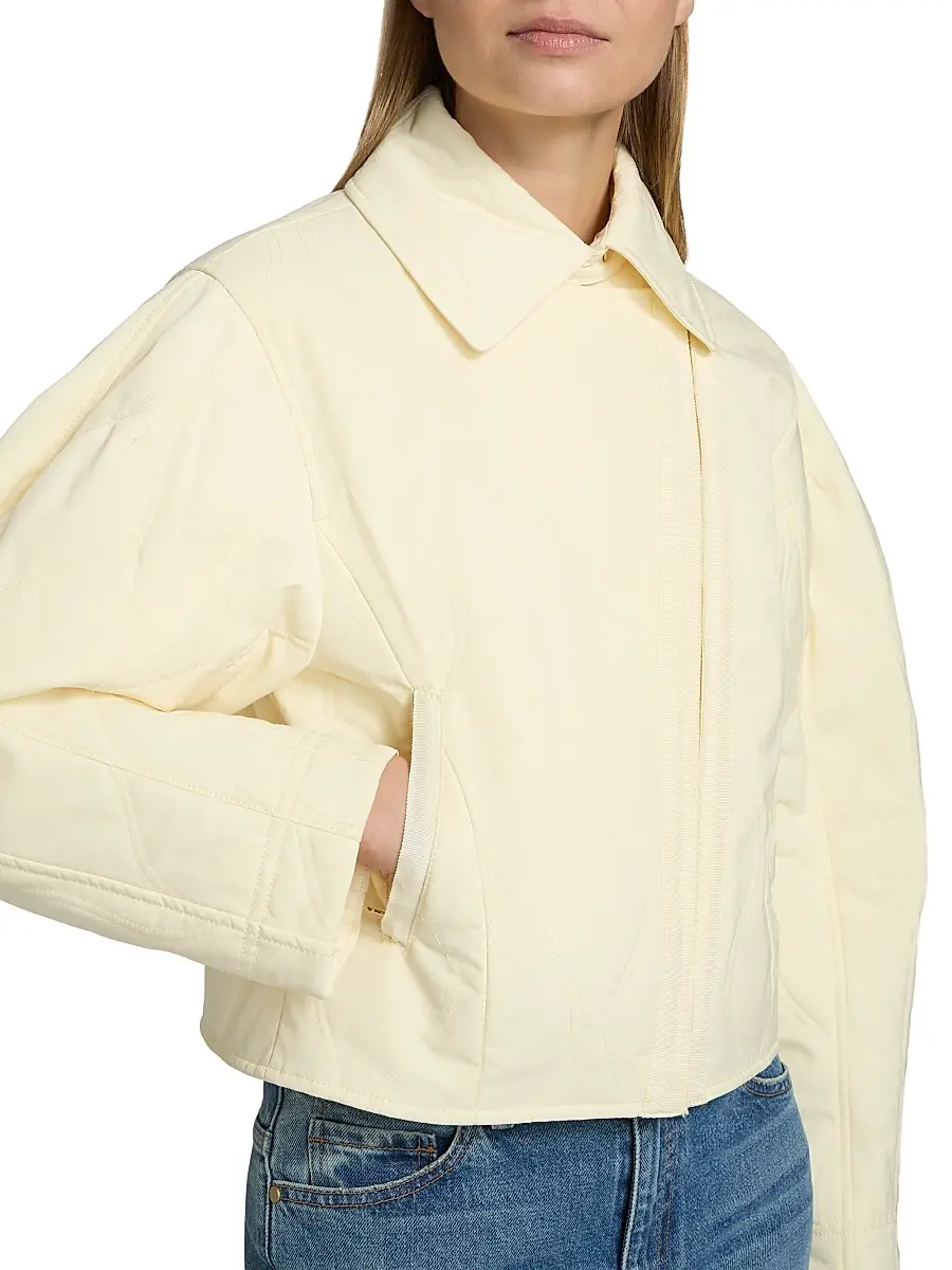 Ulla Johnson Women's Leonie Quilted Suede Jacket | Thumbnail 6 Ulla Johnson Women's Leonie Quilted Suede Jacket | Thumbnail 6