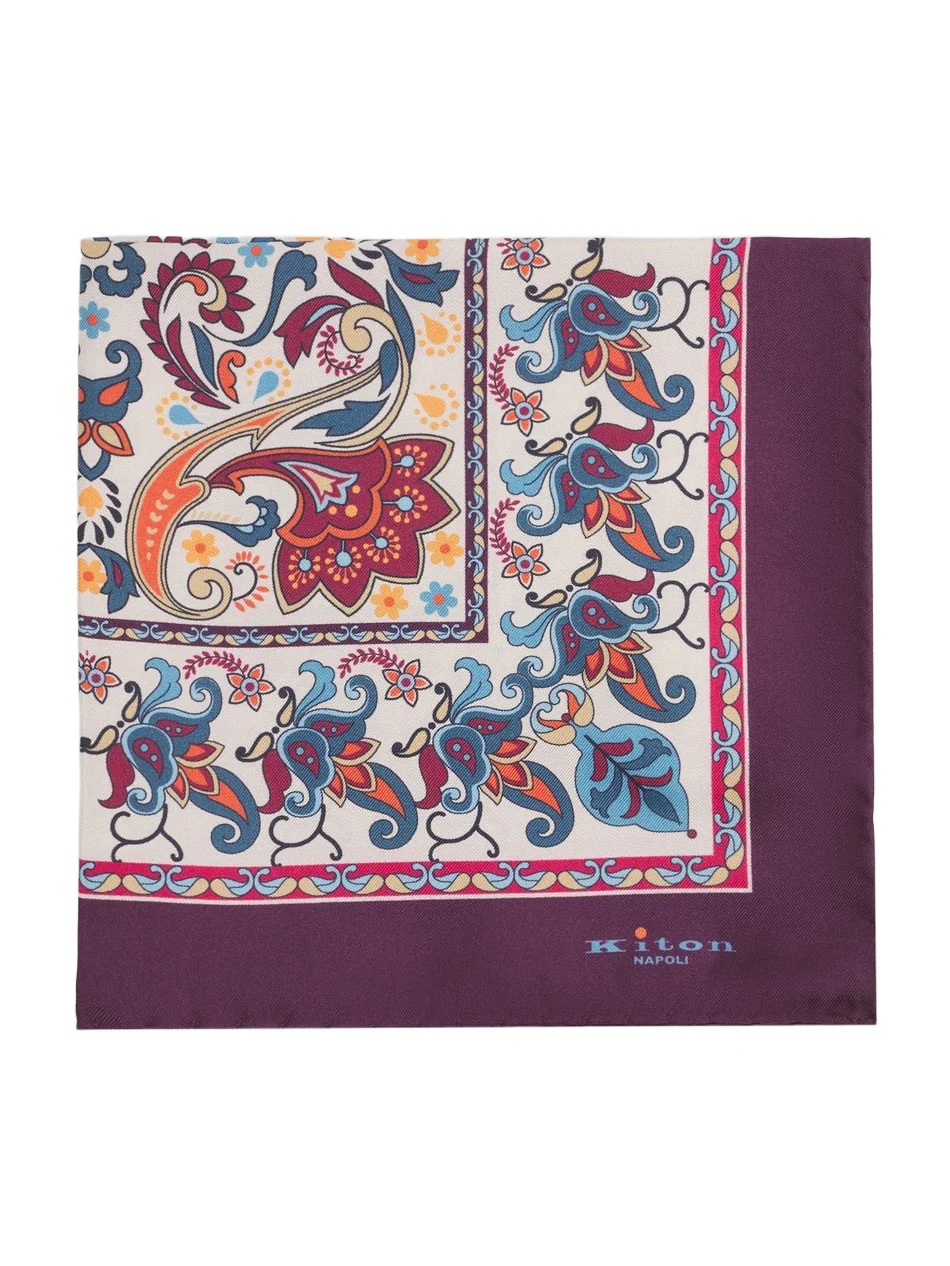 Men's Men's Silk Multicolor Paisley Pocket Square Men's Men's Silk Multicolor Paisley Pocket Square