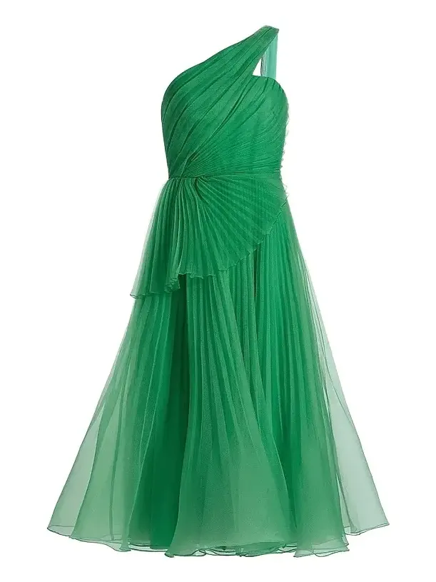 Women's Cece Pleated Organza One-Shoulder Cocktail Dress