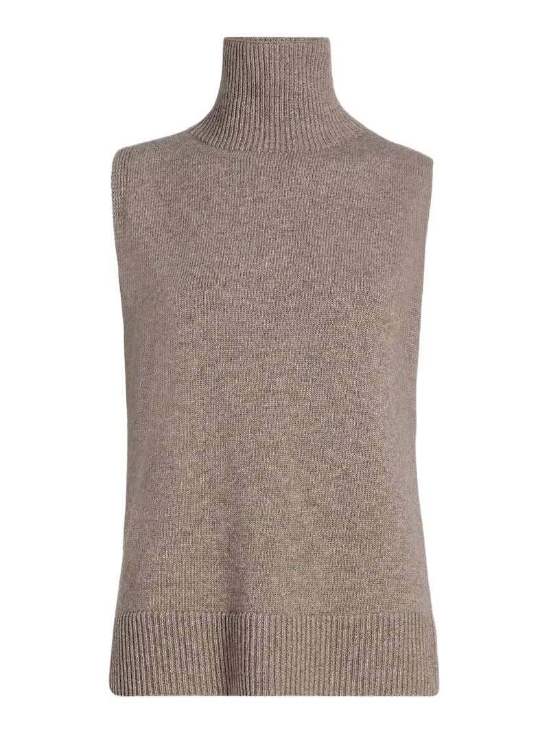Women's The Bruno Sleeveless Wool-Cashmere Vest Women's The Bruno Sleeveless Wool-Cashmere Vest