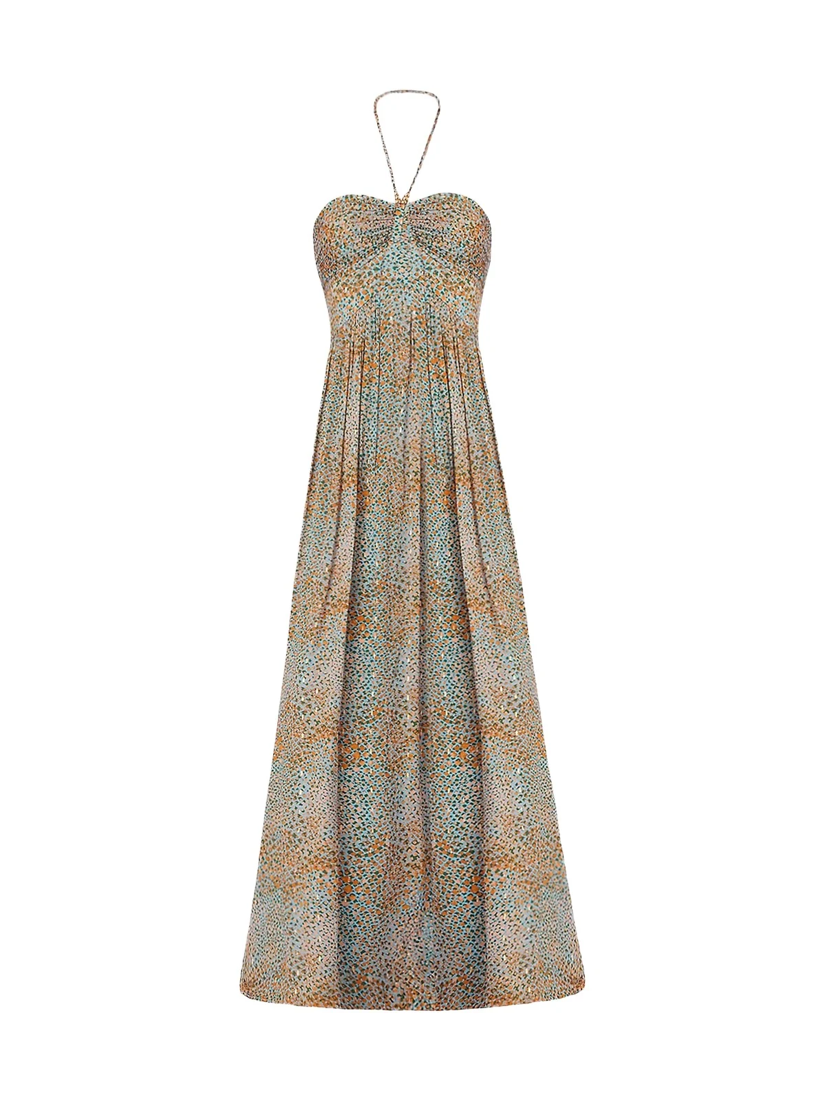 Shoshanna Women's Grace Clip-Dot Halterneck Gown