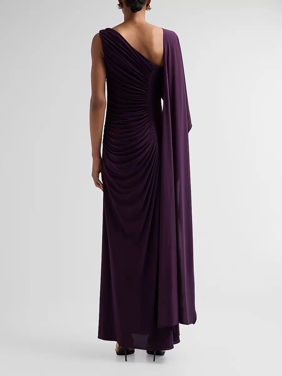Amsale Women's Asymmetric Draped Gown | Thumbnail 3 Amsale Women's Asymmetric Draped Gown | Thumbnail 3