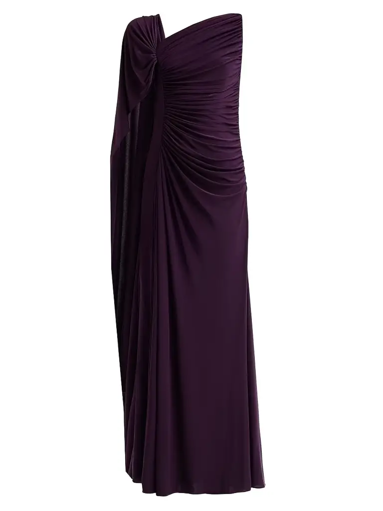 Amsale Women's Asymmetric Draped Gown | Image 1 Amsale Women's Asymmetric Draped Gown | Image 1