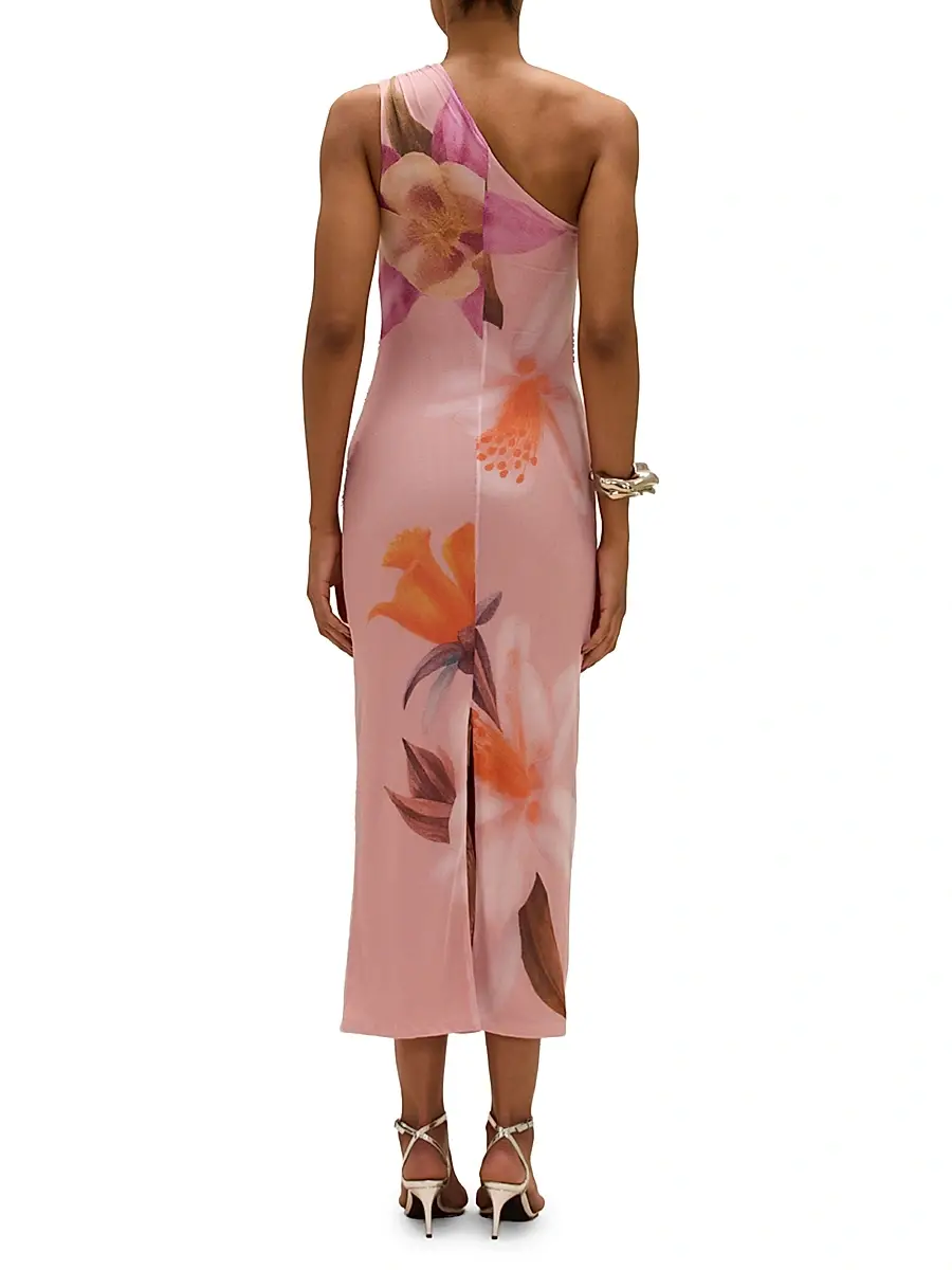 PatBo Women's Peony Floral One-Shoulder Maxi-Dress | Thumbnail 3 PatBo Women's Peony Floral One-Shoulder Maxi-Dress | Thumbnail 3
