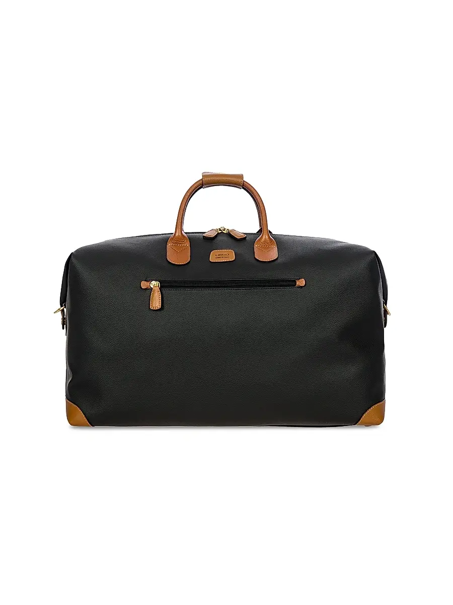 Bric's Firenze 22" Leather Duffel Bag - Black | Image 1 Bric's Firenze 22" Leather Duffel Bag - Black | Image 1