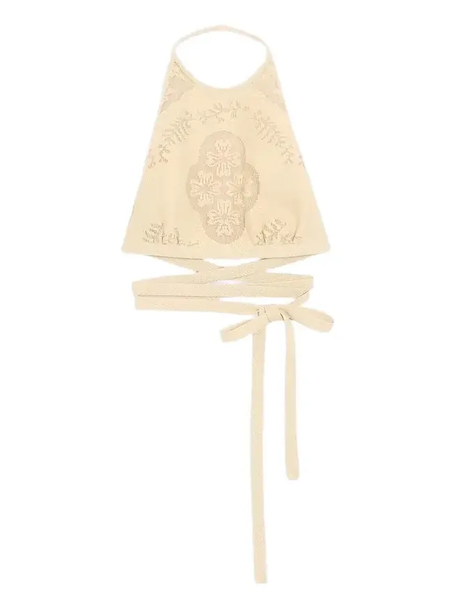 Valentino Women's Floral Stamp Blanket Top