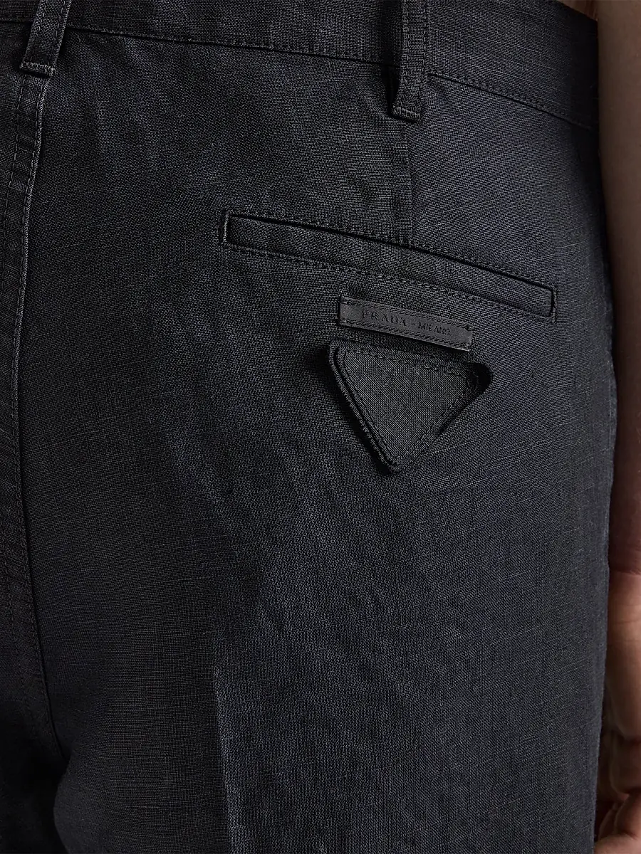Prada Men's Linen Pants | Thumbnail 5 Prada Men's Linen Pants | Thumbnail 5