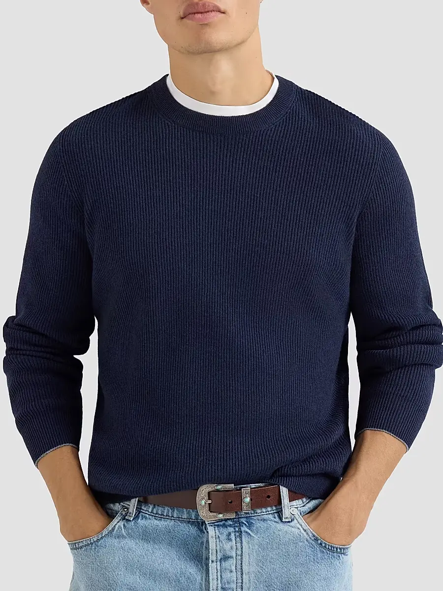 Brunello Cucinelli Men's Cashmere English Rib Sweater | Thumbnail 5 Brunello Cucinelli Men's Cashmere English Rib Sweater | Thumbnail 5