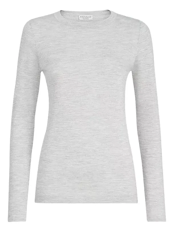 Brunello Cucinelli Women's Cashmere and Silk Lightweight Sweater