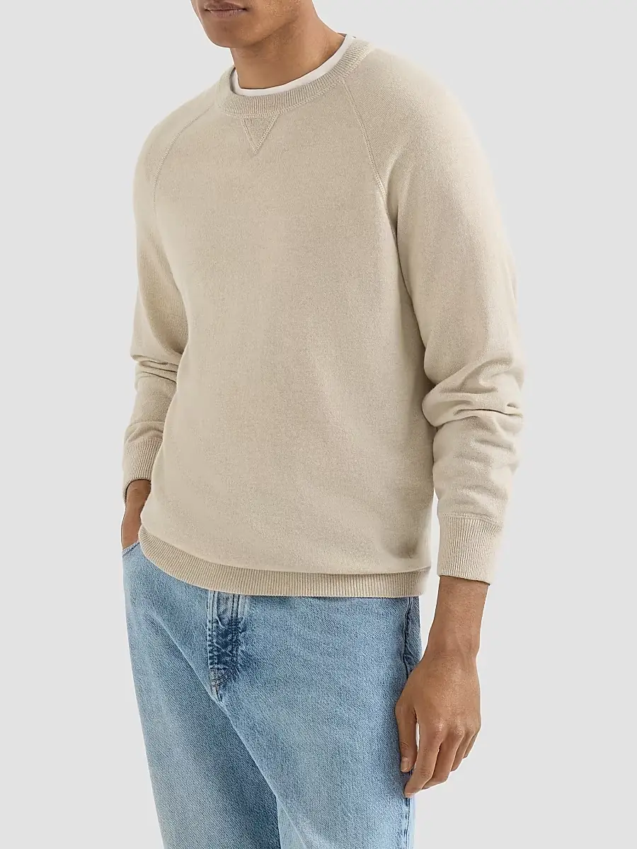 Brunello Cucinelli Men's Cashmere Sweatshirt-Style Sweater | Thumbnail 3 Brunello Cucinelli Men's Cashmere Sweatshirt-Style Sweater | Thumbnail 3
