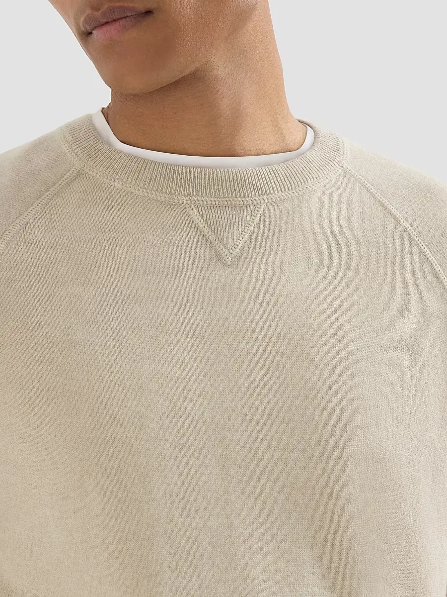 Brunello Cucinelli Men's Cashmere Sweatshirt-Style Sweater | Thumbnail 6 Brunello Cucinelli Men's Cashmere Sweatshirt-Style Sweater | Thumbnail 6
