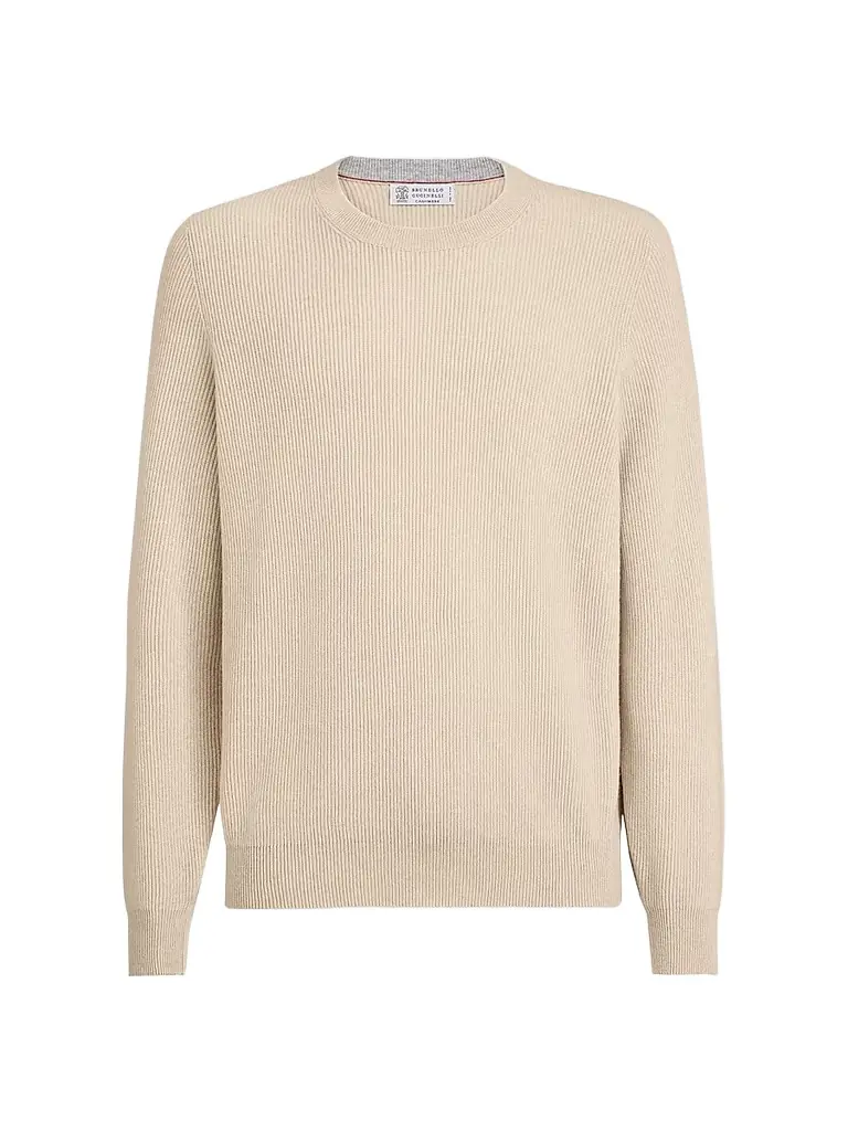 Brunello Cucinelli Men's Cashmere English Rib Sweater