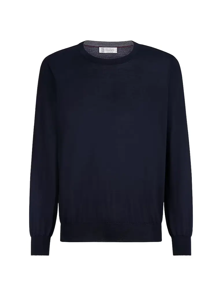 Brunello Cucinelli Men's Cashmere and Silk Lightweight Sweater