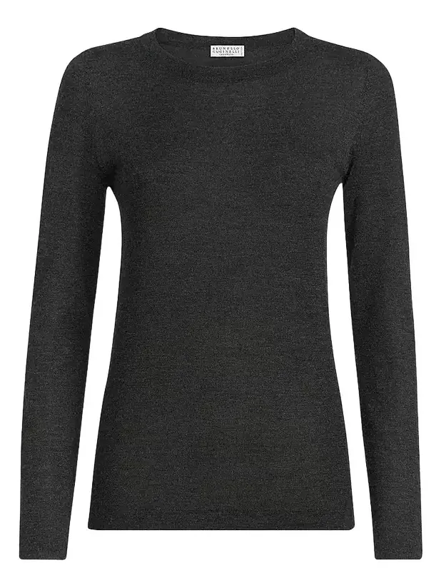Brunello Cucinelli Women's Cashmere and Silk Lightweight Sweater
