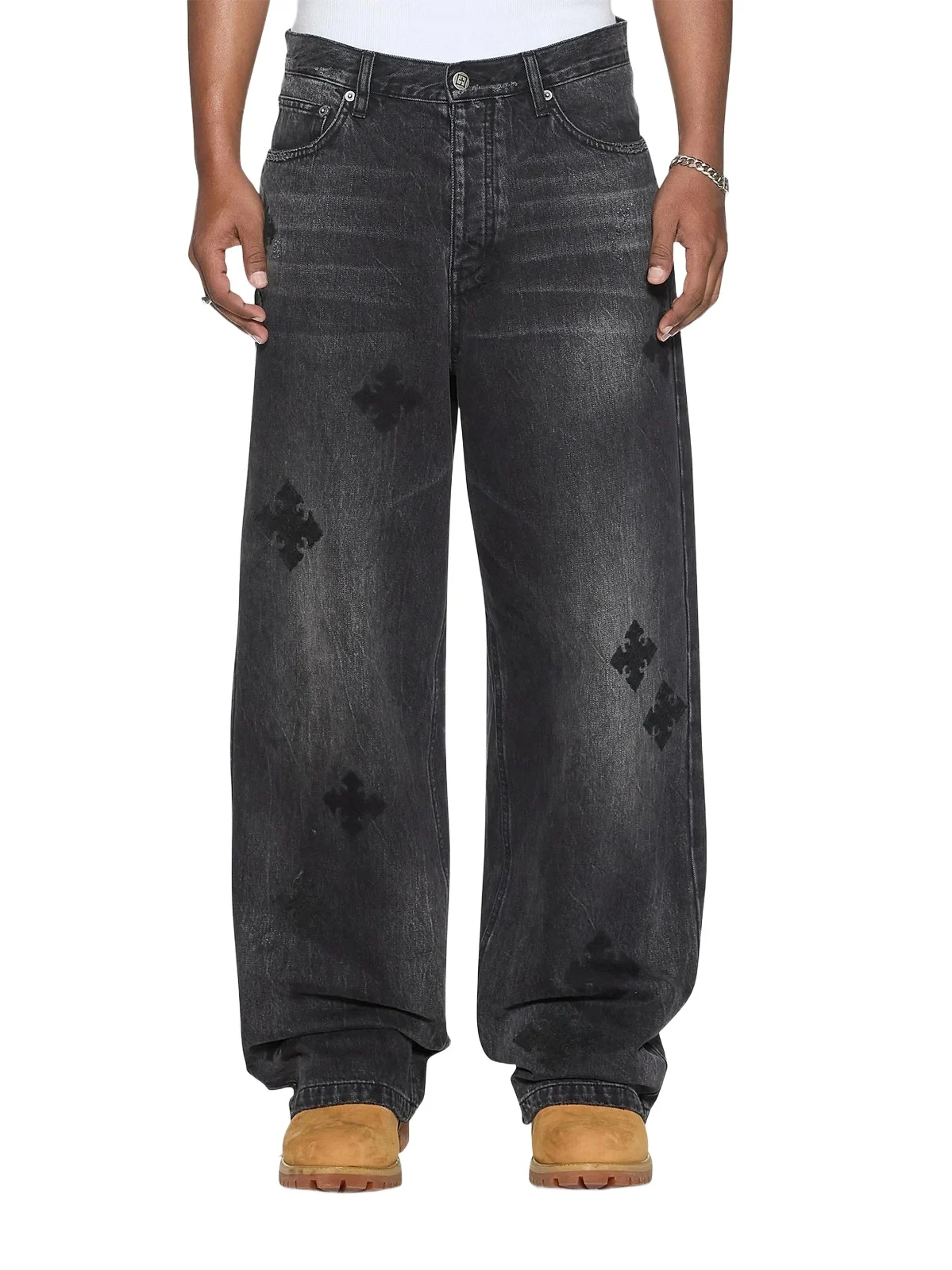 Men's Maxx Blakk Metal Kraftwerk Exaggerated Jeans Men's Maxx Blakk Metal Kraftwerk Exaggerated Jeans