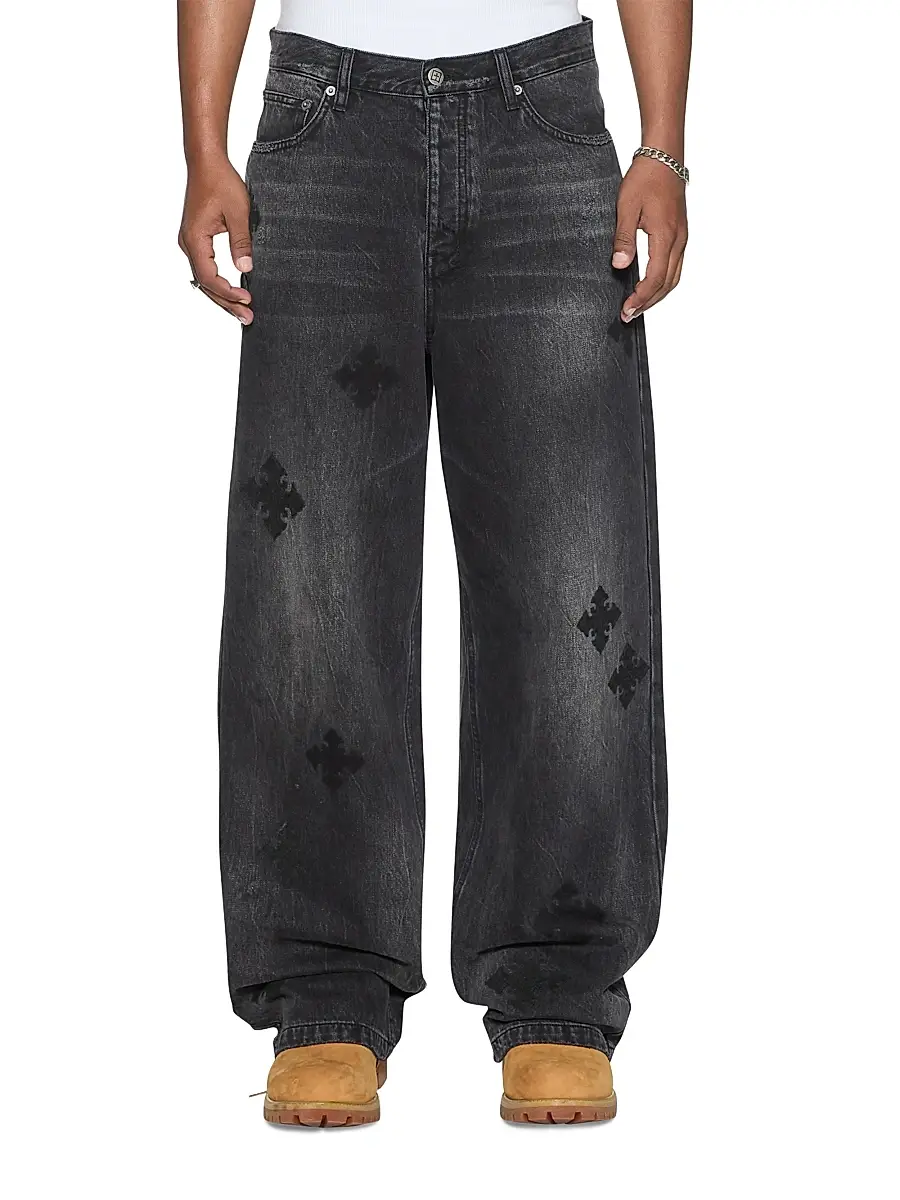 Ksubi Men's Maxx Blakk Metal Kraftwerk Exaggerated Jeans | Image 1 Ksubi Men's Maxx Blakk Metal Kraftwerk Exaggerated Jeans | Image 1