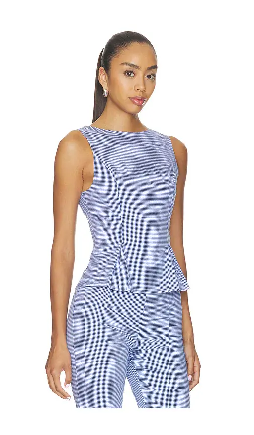 MORE TO COME Drea Peplum Top | Thumbnail 2