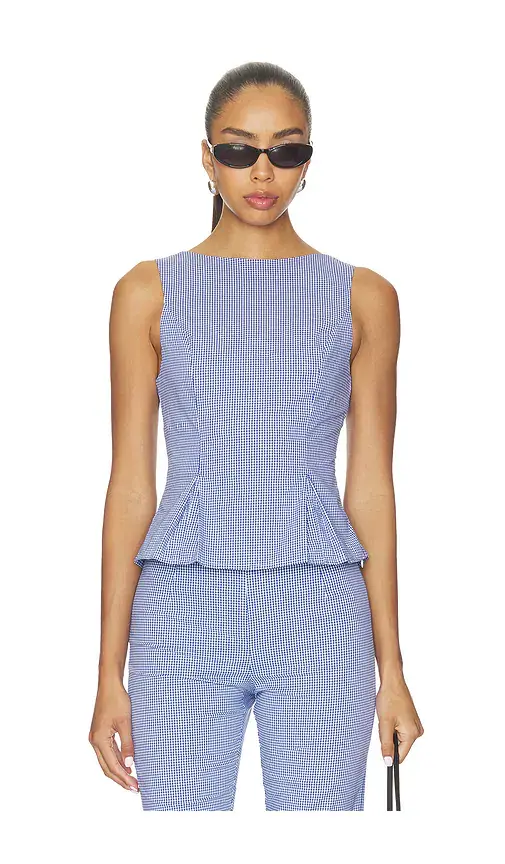 MORE TO COME Drea Peplum Top