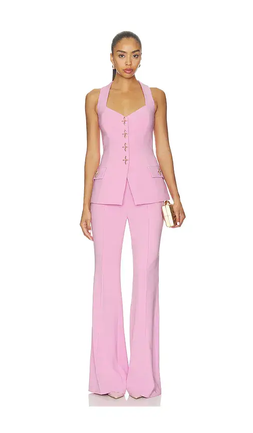 Nadine Merabi Zoe Pink Waistcoat | Thumbnail 4 Nadine Merabi Zoe Pink Waistcoat | Thumbnail 4