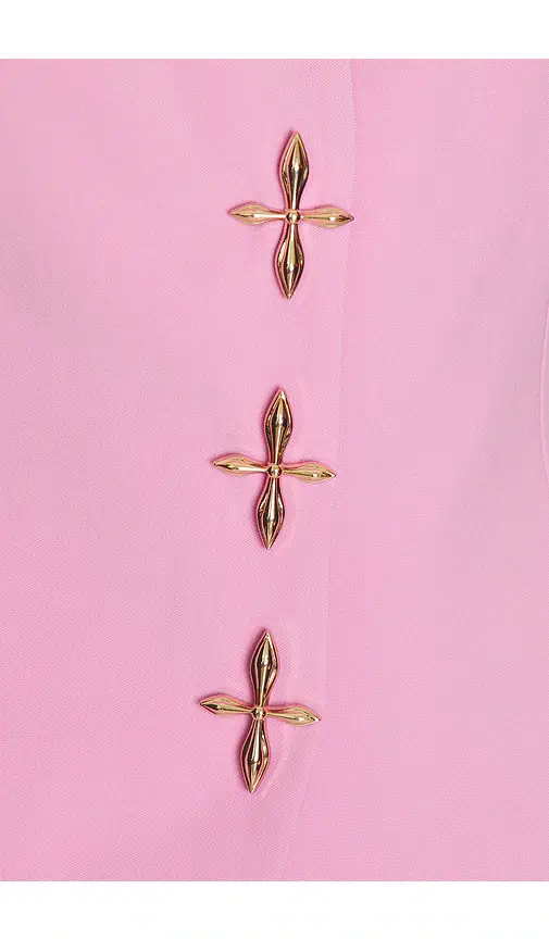 Nadine Merabi Zoe Pink Waistcoat | Thumbnail 5 Nadine Merabi Zoe Pink Waistcoat | Thumbnail 5
