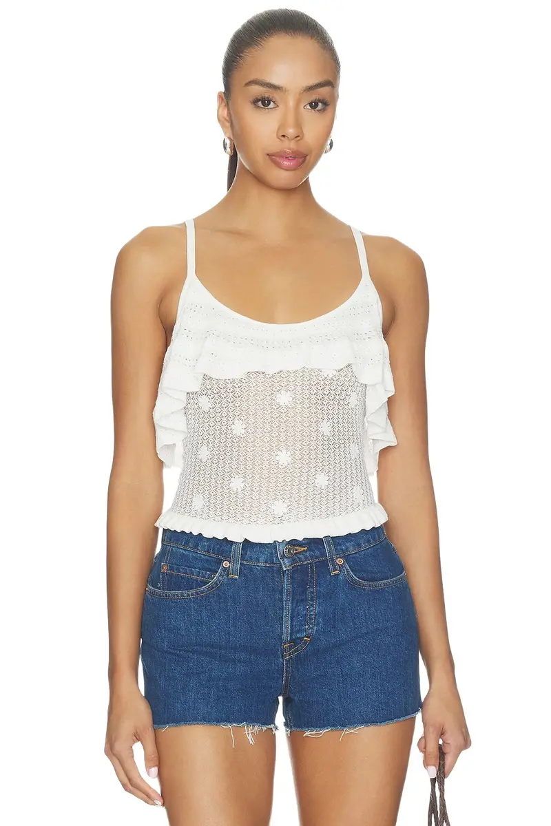 Lovers and Friends Madalena Floral Embellished Tank