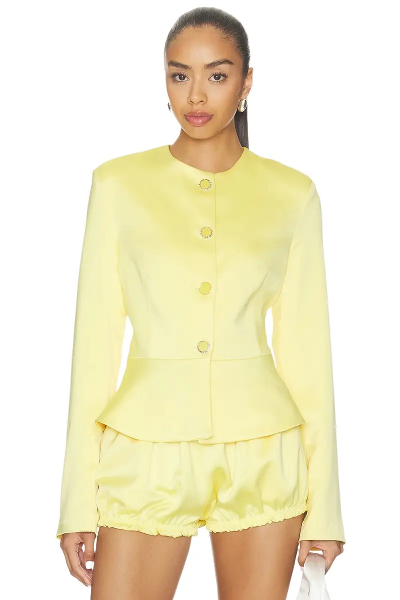 Satin Button Up Blazer Satin Button Up Blazer