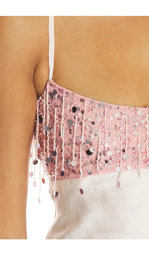 Asta Resort Yasmin Hand Beaded Mini Dress | Thumbnail 4