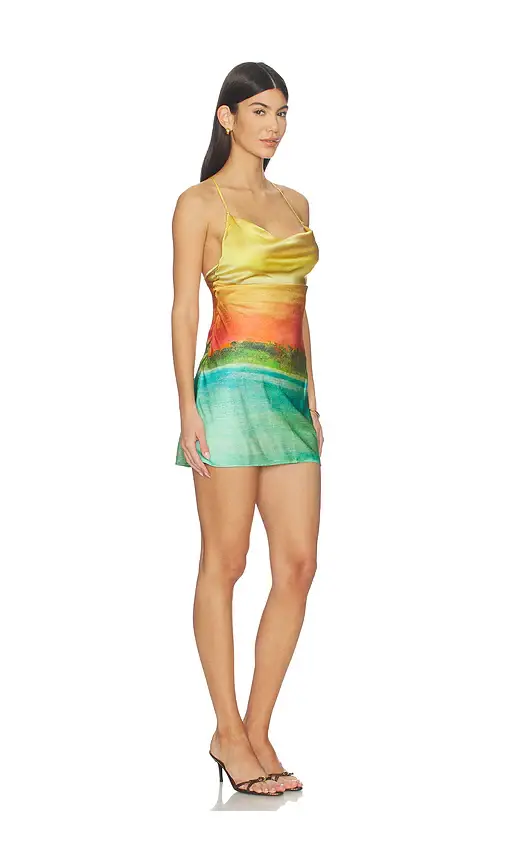 Donde Esteban Formentera Silk Mini Dress | Thumbnail 2