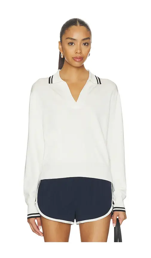 Splits59 Taylor Knit Polo Top | Image 1 Splits59 Taylor Knit Polo Top | Image 1