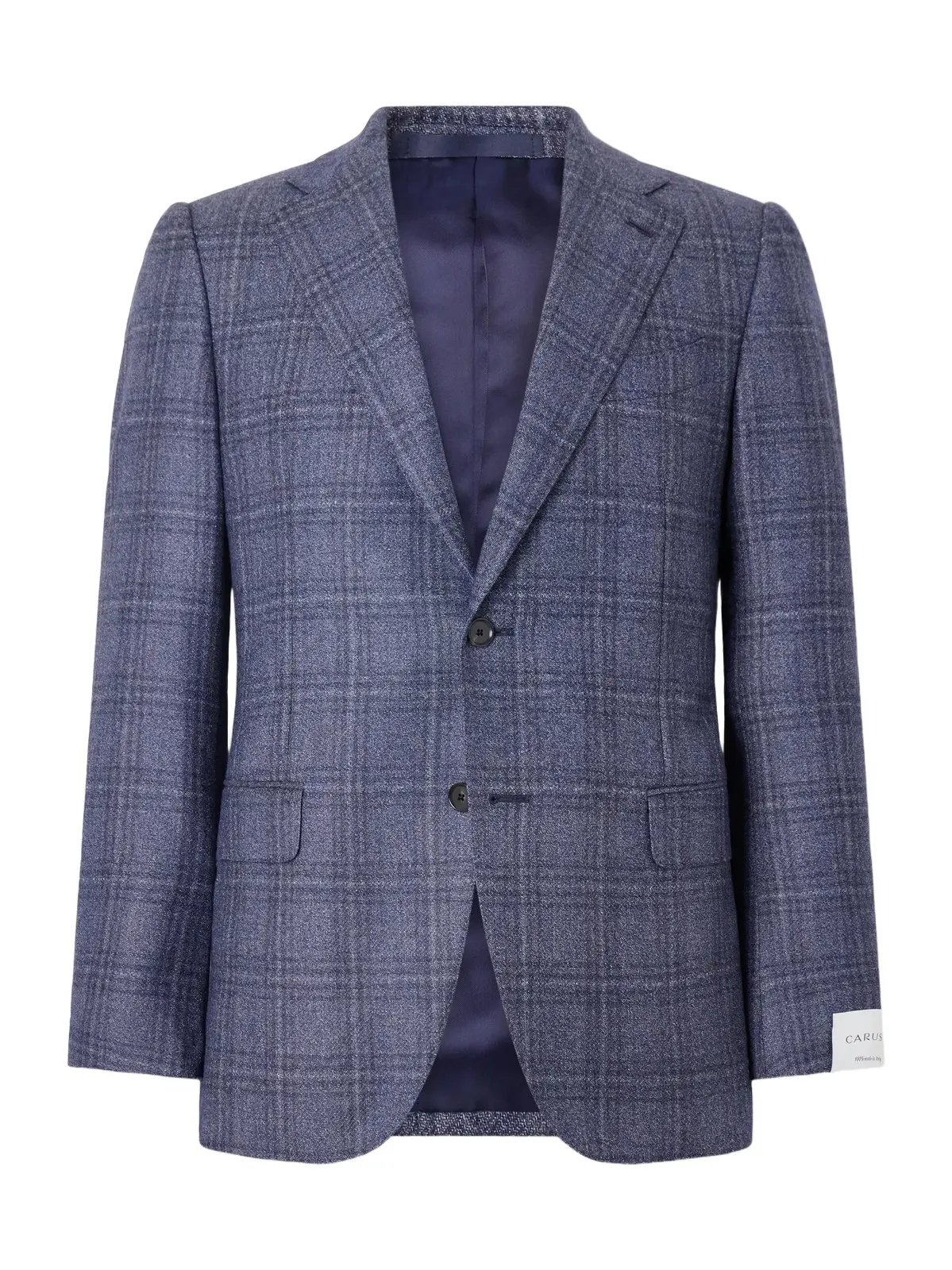 Caruso Norma Checked Wool Blazer - Men
