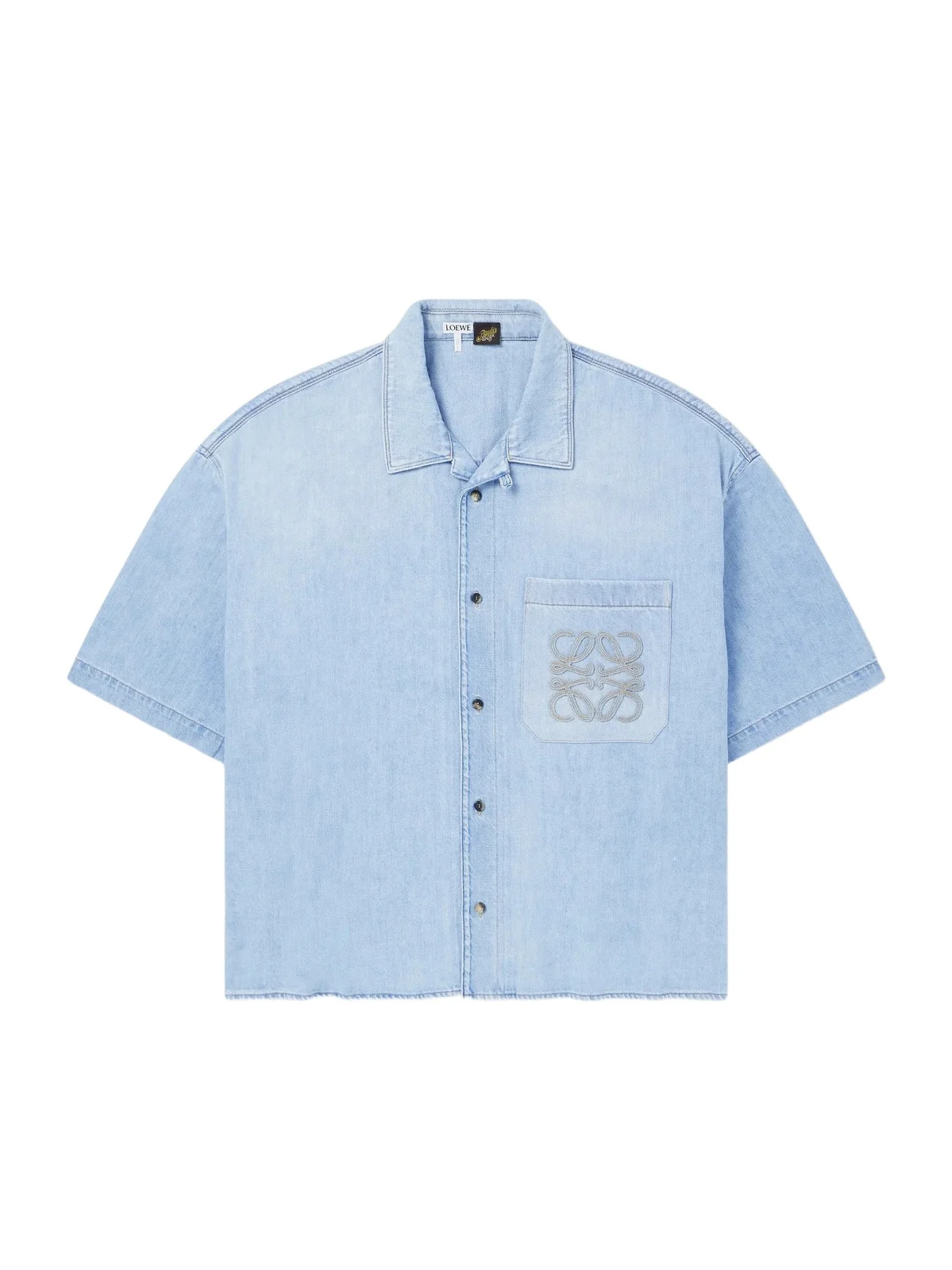 Paula's Ibiza Logo-Embroidered Denim Shirt - Men Paula's Ibiza Logo-Embroidered Denim Shirt - Men