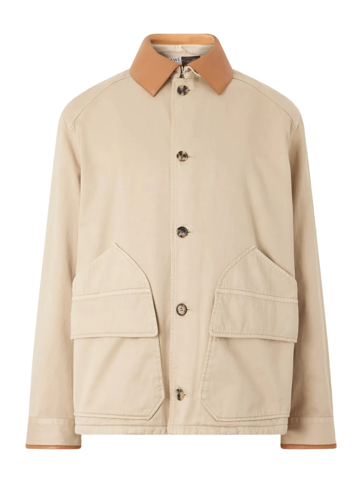 Paula's Ibiza Leather-Trimmed Cotton-Twill Blouson Jacket - Men Paula's Ibiza Leather-Trimmed Cotton-Twill Blouson Jacket - Men