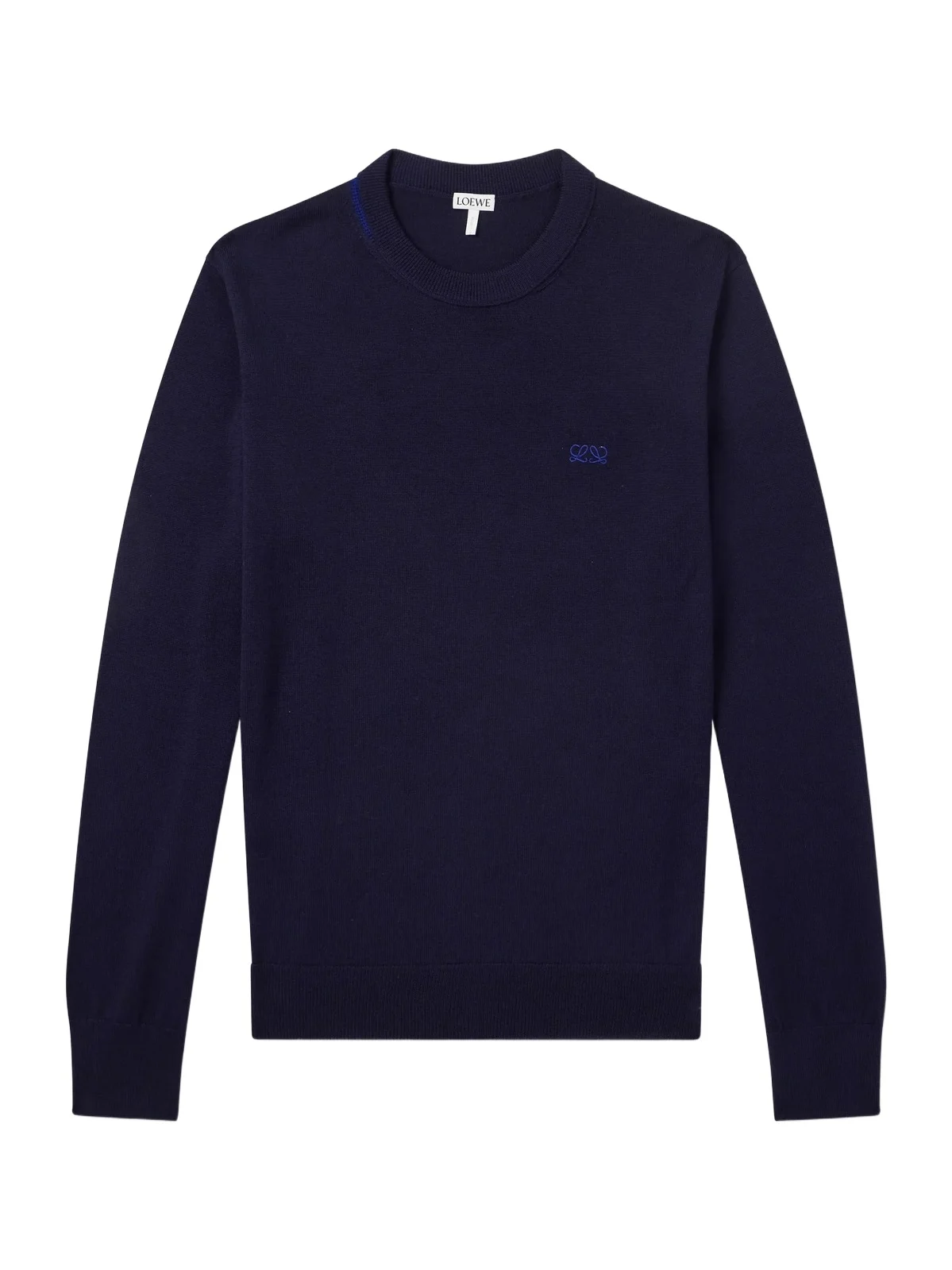 Anagram-Embroidered Wool-Blend Sweater - Men Anagram-Embroidered Wool-Blend Sweater - Men