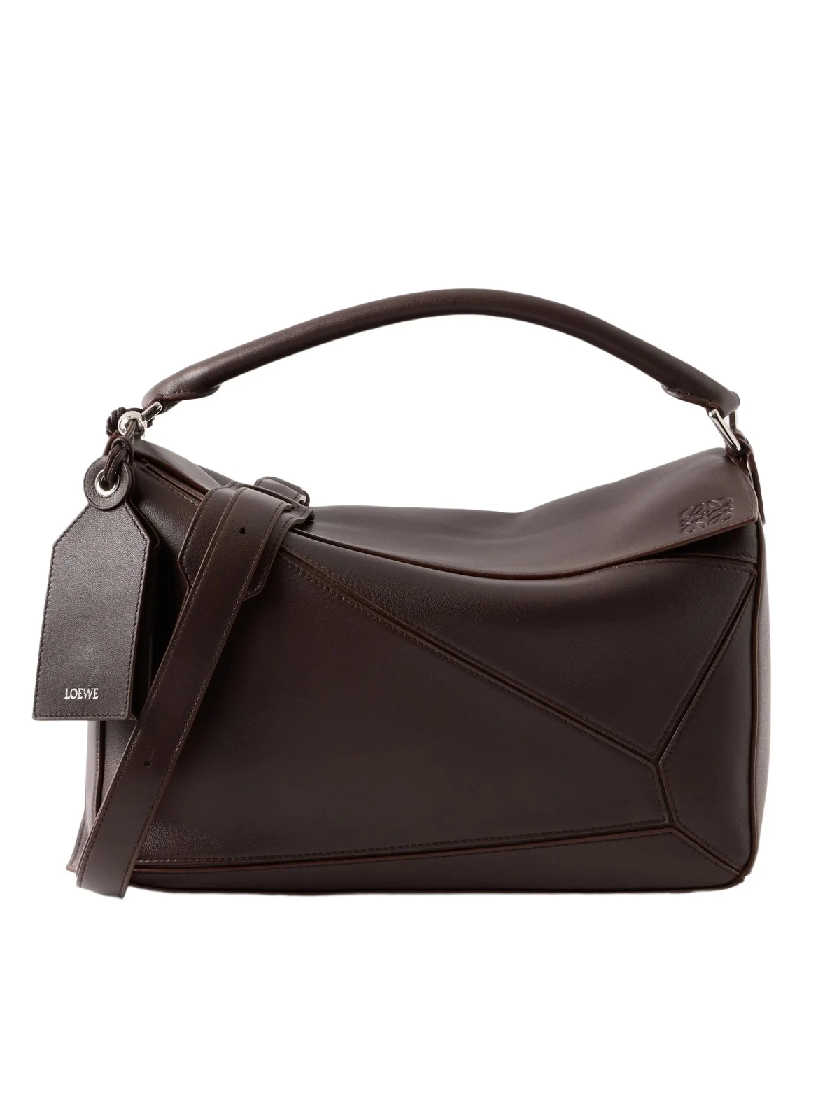 Puzzle Featherlight Large Leather Messenger Bag - Men