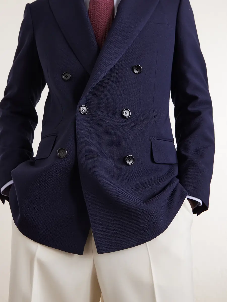 Tom Ford Atticus Double-Breasted Wool and Mohair-Blend Blazer - Men | Thumbnail 5 Tom Ford Atticus Double-Breasted Wool and Mohair-Blend Blazer - Men | Thumbnail 5