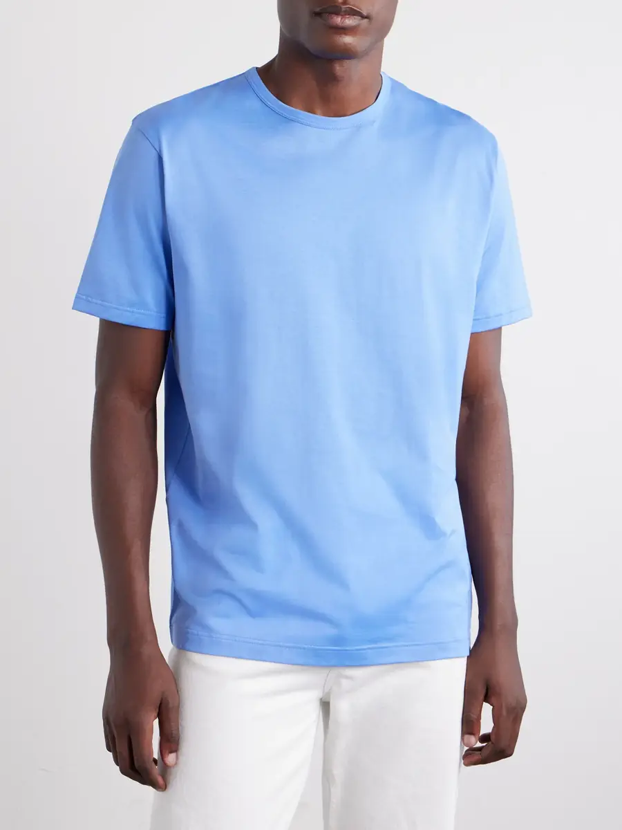Sunspel Slim-Fit Cotton-Jersey T-Shirt - Men | Thumbnail 3 Sunspel Slim-Fit Cotton-Jersey T-Shirt - Men | Thumbnail 3