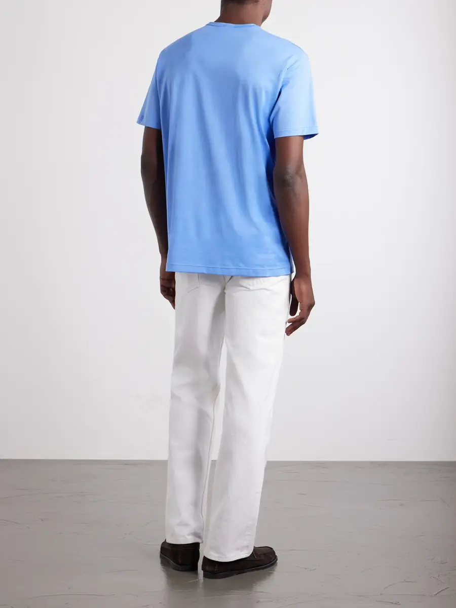Sunspel Slim-Fit Cotton-Jersey T-Shirt - Men | Thumbnail 4 Sunspel Slim-Fit Cotton-Jersey T-Shirt - Men | Thumbnail 4