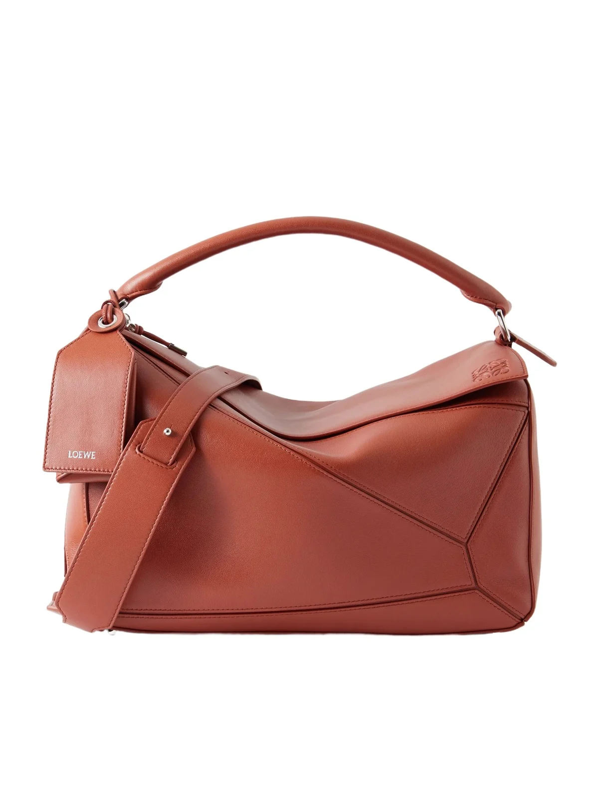 Puzzle Featherlight Large Leather Messenger Bag - Men