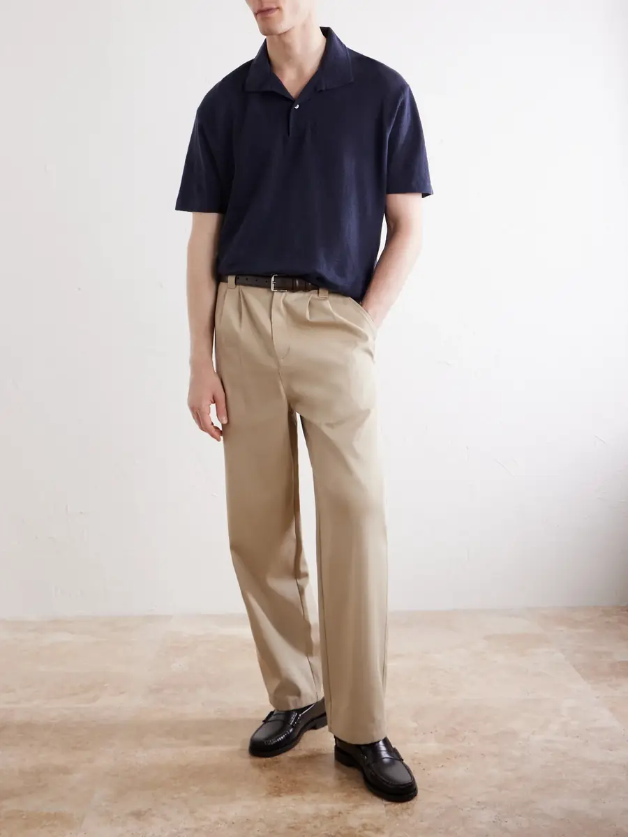 Sunspel Linen-Piqué Polo Shirt - Men | Thumbnail 2