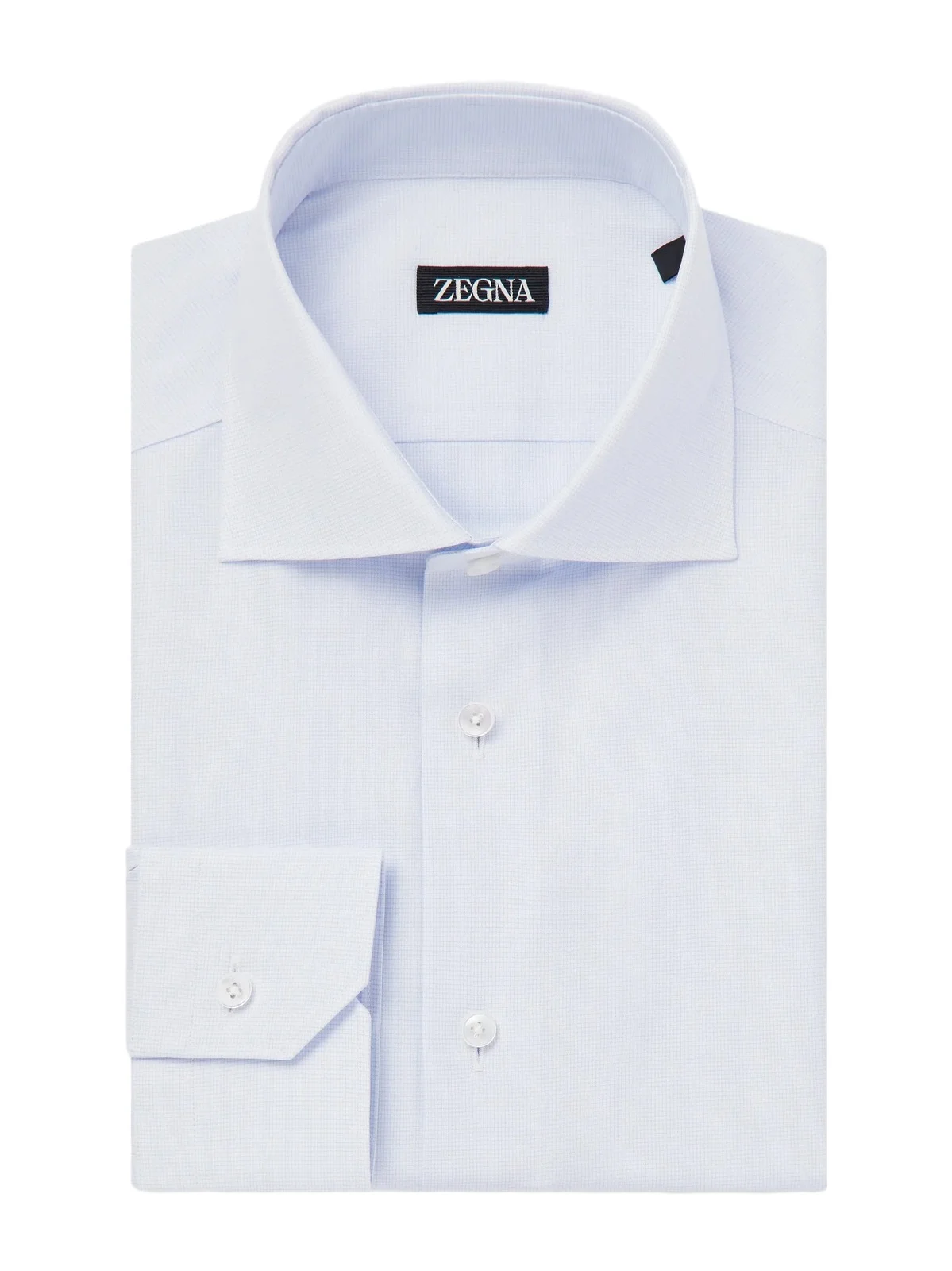Zegna Trofeo Cutaway-Collar Cotton-Poplin Shirt - Men
