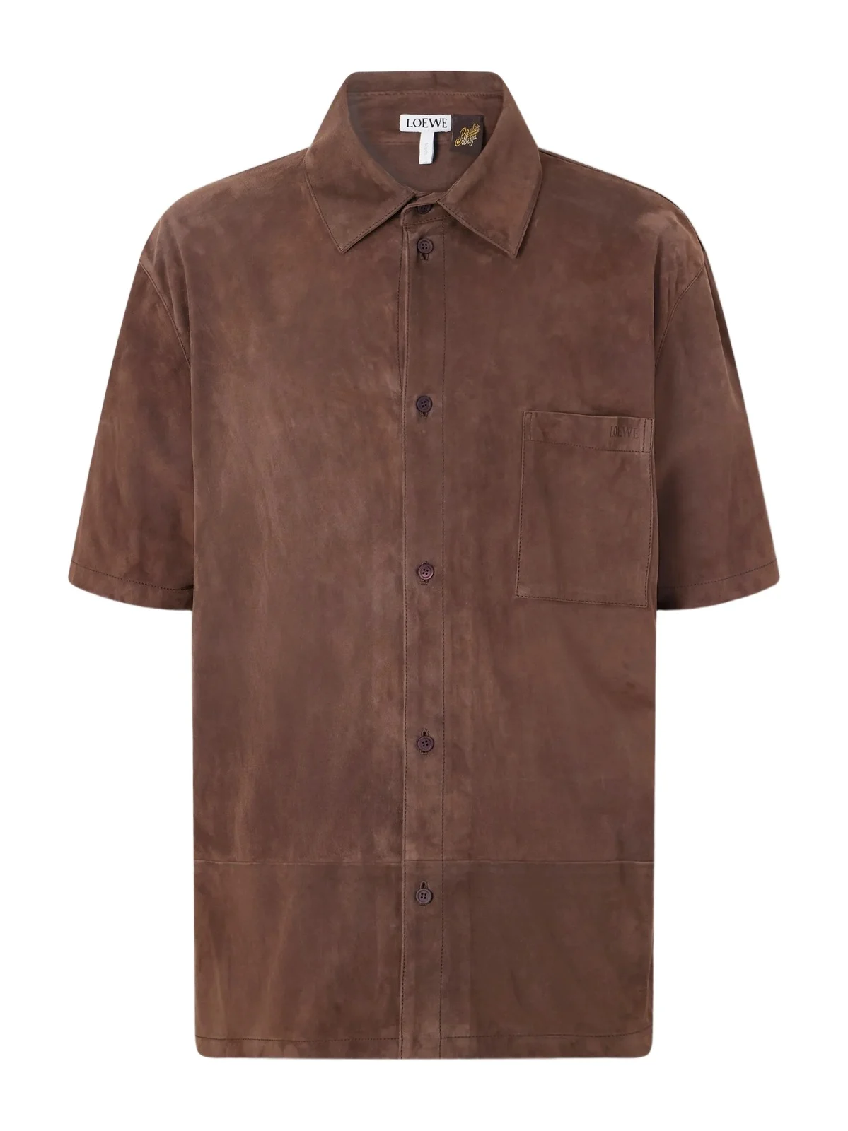 Loewe Paula's Ibiza Logo-Debossed Suede Shirt - Men