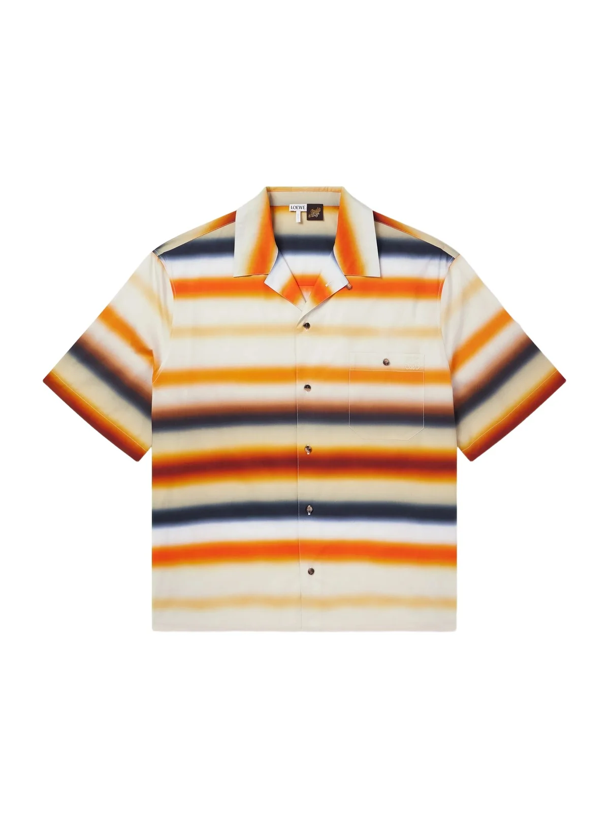 Paula's Ibiza Convertible-Collar Logo-Embroidered Striped Cotton-Poplin Shirt - Men Paula's Ibiza Convertible-Collar Logo-Embroidered Striped Cotton-Poplin Shirt - Men