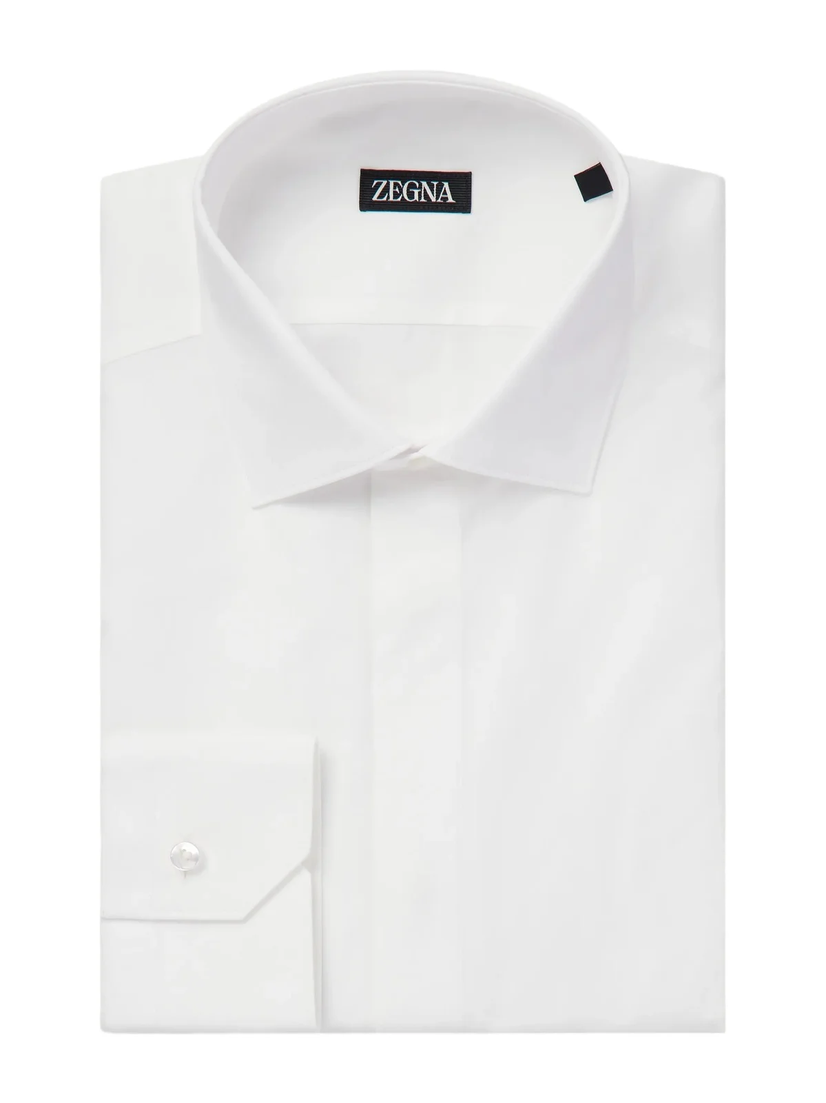 Zegna Trofeo Cutaway-Collar Cotton-Poplin Shirt - Men