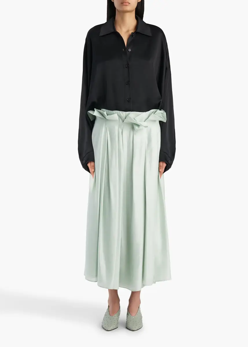 Khaite Astrid Skirt In Ice Green | Thumbnail 2 Khaite Astrid Skirt In Ice Green | Thumbnail 2
