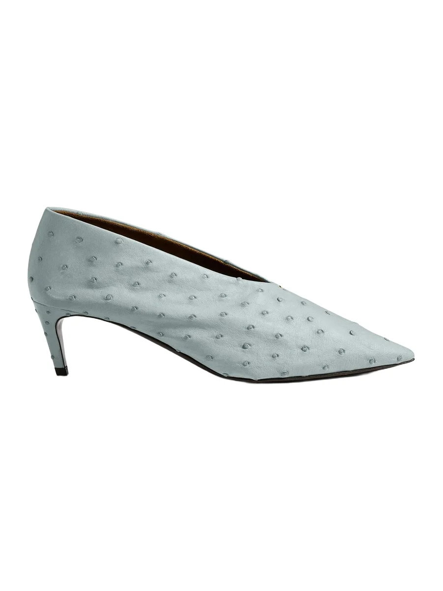 Miriam Pump In Frost Ostrich